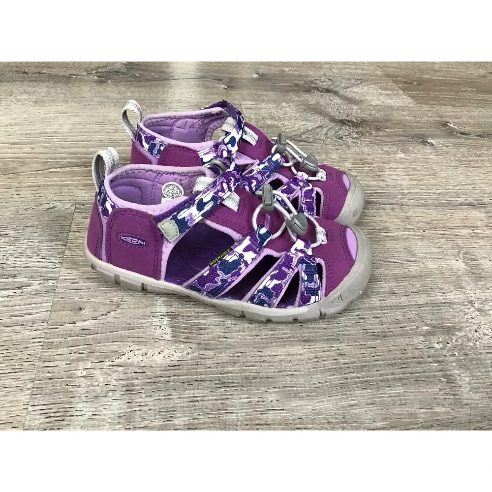KEEN SEACAMP II CNX Girls Sandals Size 12 Youth Kids Water Shoes #1026317